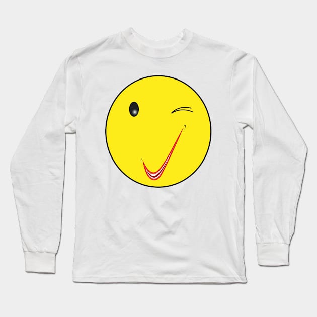 Fine Smile - Half Smile 03. Long Sleeve T-Shirt by ezunique